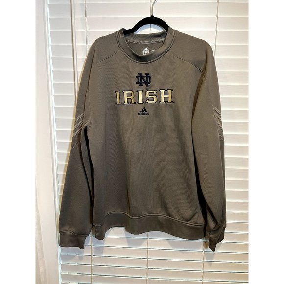 Vintage Adidas‎ Notre Dame Fighting Irish Fleece Sweater - Size XL - Picture 1 of 5